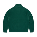 Corteiz 2 Tone Ribbed Knit Zip Up Green one-kickz