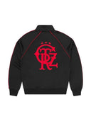 Corteiz 3 Star Crest Track Jacket Black one-kickz