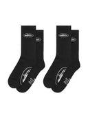 Corteiz Alcatraz Black Socks one-kickz