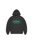 Corteiz Alcatraz Hoodie V2 Black/Green one-kickz