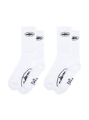 Corteiz Alcatraz White Socks 2 Pack one-kickz