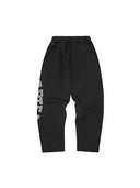 Corteiz Arch Shield Open HEM Sweatpant Black one-kickz