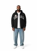 Corteiz Arch Shield Zip Hoodie Black one-kickz