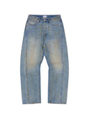 Corteiz Ardwear Panel Baggy Jeans Washed Indigo one-kickz