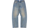 Corteiz Ardwear Panel Baggy Jeans Washed Indigo one-kickz