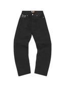 Corteiz C-Star Stitch-Down Jeans Triple Black one-kickz