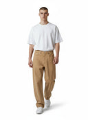 Corteiz Crest Chainstitch Baggy Jeans Tan one-kickz