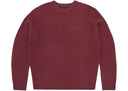 Corteiz Crochet Applique Knit Crew Burgundy one-kickz