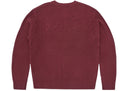 Corteiz Crochet Applique Knit Crew Burgundy one-kickz