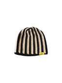 Corteiz Crochet Whtie And Black Striped Beanie one-kickz