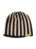 Corteiz Crochet Whtie And Black Striped Beanie one-kickz