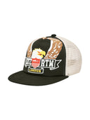 Corteiz Eagle Trucker Hat Black/White one-kickz