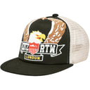 Corteiz Eagle Trucker Hat Black/White one-kickz