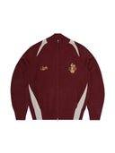 Corteiz Finesse Knit Zip Up Burgundry one-kickz