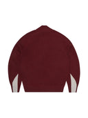 Corteiz Finesse Knit Zip Up Burgundry one-kickz