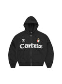 Corteiz Ghini Zip Hoodie Black one-kickz
