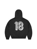 Corteiz Ghini Zip Hoodie Black one-kickz