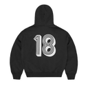 Corteiz Ghini Zip Hoodie Black one-kickz