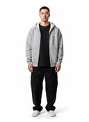 Corteiz Hmp Thermal Zip Hoodie Heather grey one-kickz