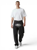Corteiz Island Baggy Jeans Washed Black one-kickz