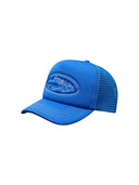Corteiz Island Outline Trucker Hat Blue one-kickz