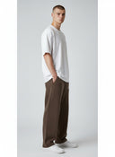 Corteiz Island Puff Print Open Hem Pant Brown one-kickz