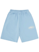 Corteiz Island Puff Print Sweatshort 'Baby Blue' one-kickz