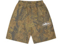 Corteiz Island Puff Print Sweatshort Forest Camo one-kickz