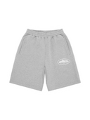 Corteiz Island Puff Print Sweatshort Heather Grey