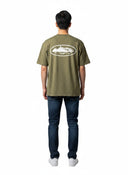 Corteiz Island Puff Print Tee Olive one-kickz