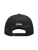 Corteiz Island Puff Print Trucker Hat Black one-kickz