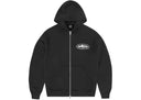 Corteiz Island Puff Print Zip Hoodie Black one-kickz
