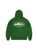 Corteiz Island Puff Print Zip Hoodie Green one-kickz