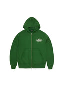 Corteiz Island Puff Print Zip Hoodie Green one-kickz