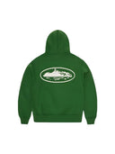 Corteiz Island Puff Print Zip Hoodie Green one-kickz