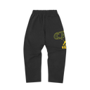 Corteiz Lion Varsity Open Hem Pant Black