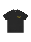 Corteiz OG Island Tee Black/Yellow one-kickz
