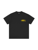 Corteiz Og Island Tee Black Yellow one-kickz