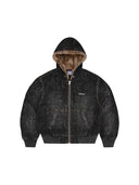 Corteiz Old English Camo Work Jacket Black Washed one-kickz