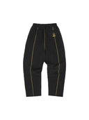 Corteiz Open Hem Sweatpant Black/Yellow one-kickz