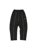 Corteiz Open Hem Sweatpant Black/Yellow one-kickz
