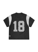 Corteiz Open Mesh Panel Jersey Black/White one-kickz