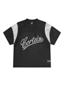 Corteiz Open Mesh Panel Jersey Black/White one-kickz
