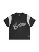 Corteiz Open Mesh Panel Jersey Black/White one-kickz