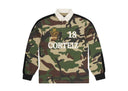 Corteiz Panelled Rugby Top Woodland Camo one-kickz