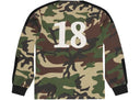 Corteiz Panelled Rugby Top Woodland Camo