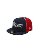 Corteiz Pirate Radio New Era Fitted 59Fifty Cap Navy/Red one-kickz