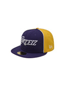 Corteiz Pirate Radio New Era Fitted 59Fifty Cap Purple/Gold one-kickz