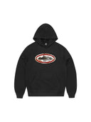 Corteiz Rusty Alcatraz Hoodie Black one-kickz