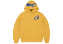 Corteiz Satin C Star Appliqué Hoodie Mustard one-kickz